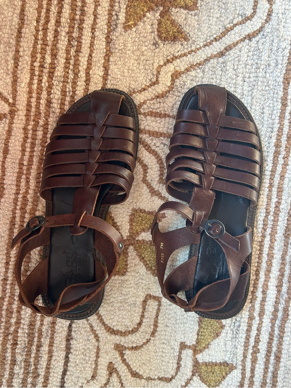 G.H. Bass Italian Leather Fisherman Sandals